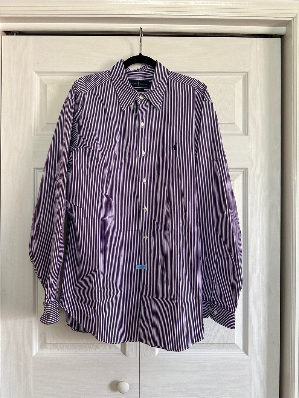 Polo Ralph Lauren Classic Fit Purple Stripe Button Down Shirt